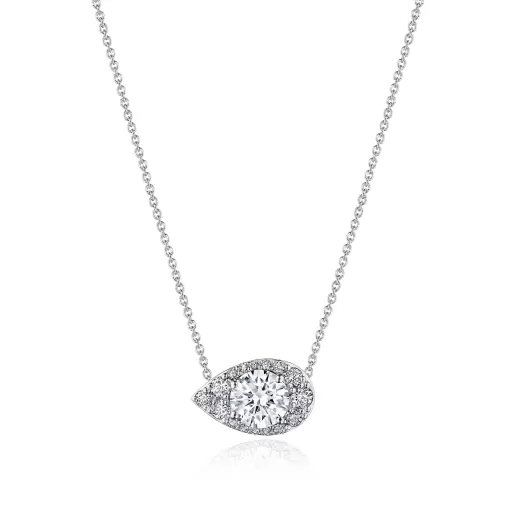 Sale Tacori 17" Pear Bloom Diamond Necklace