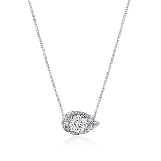 Cheap Tacori 17" Pear Bloom Diamond Necklace