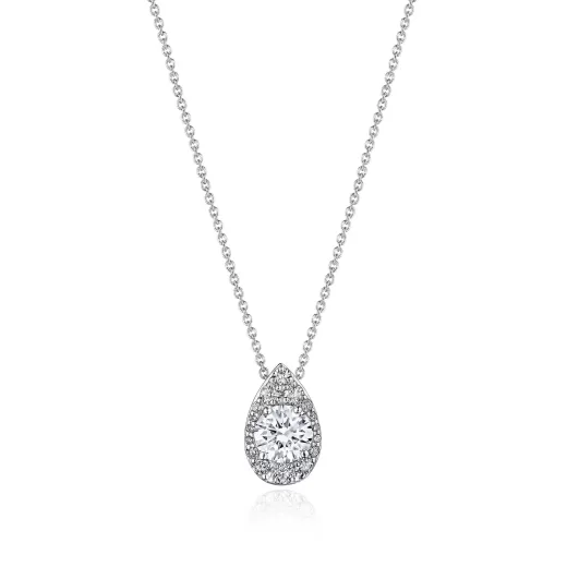 Best Sale Tacori 17" Pear Bloom Diamond Necklace