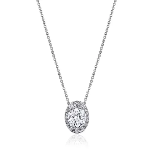 New Tacori 17" Vertical Oval Bloom Diamond Necklace