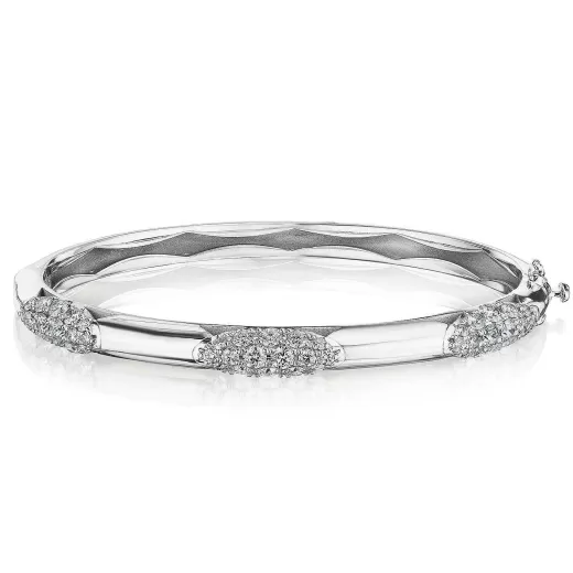 New Tacori 360° Bold Bangle 18Kt White Gold