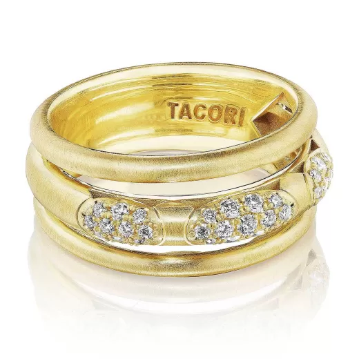 Shop Tacori 360 Stacked Ring 18Kt Yellow Gold