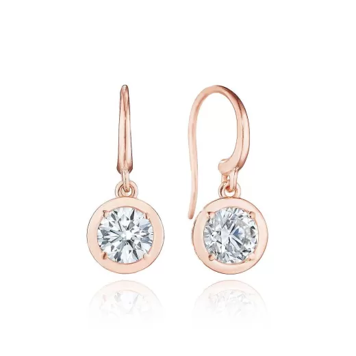 Cheap Tacori Diamond French Wire Earring - 1.5Ct 18Kt Rose Gold