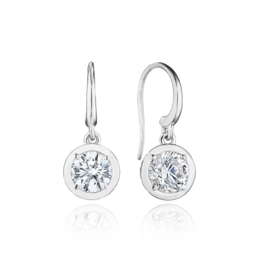 Shop Tacori Diamond French Wire Earring - 1.5Ct 18Kt White Gold