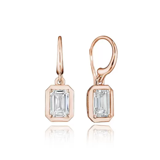 Clearance Tacori Diamond French Wire Earring - 1.5Ct 18Kt Rose Gold