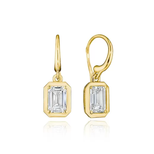 Shop Tacori Diamond French Wire Earring - 1.5Ct 18Kt Yellow Gold