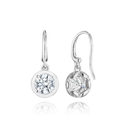 Shop Tacori Diamond French Wire Earring - 1.5Ct 18Kt White Gold