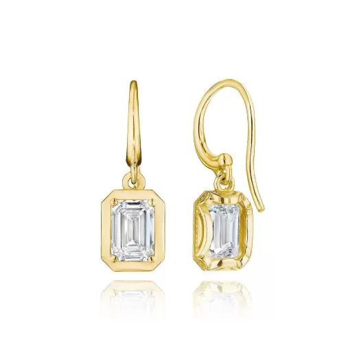 Shop Tacori Diamond French Wire Earring - 1.5Ct 18Kt Yellow Gold