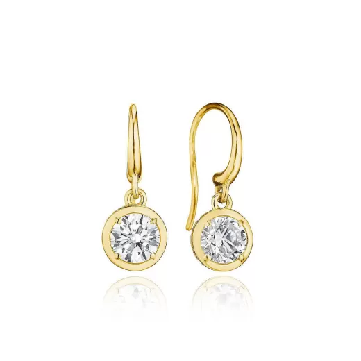 Best Tacori Diamond French Wire Earring - 1Ct 18Kt Yellow Gold