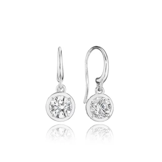 Cheap Tacori Diamond French Wire Earring - 1Ct 18Kt White Gold