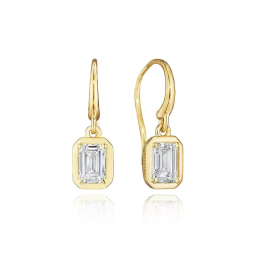 Sale Tacori Diamond French Wire Earring - 1Ct 18Kt Yellow Gold