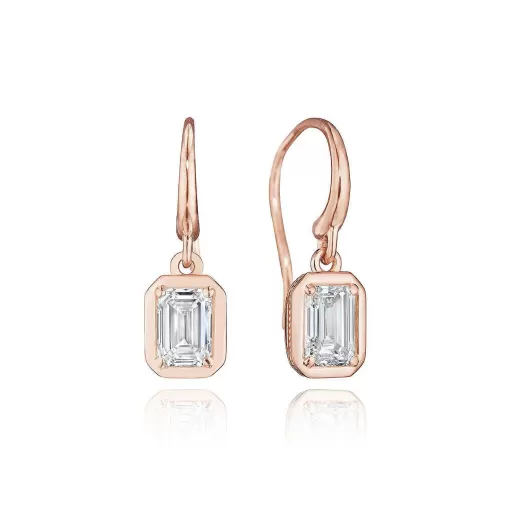 Store Tacori Diamond French Wire Earring - 1Ct 18Kt Rose Gold