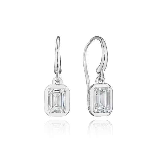 Clearance Tacori Diamond French Wire Earring - 1Ct 18Kt White Gold