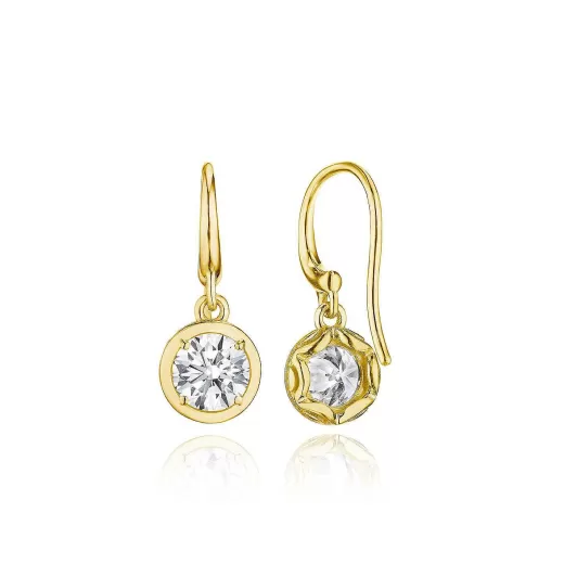 Best Tacori Diamond French Wire Earring - 1Ct 18Kt Yellow Gold