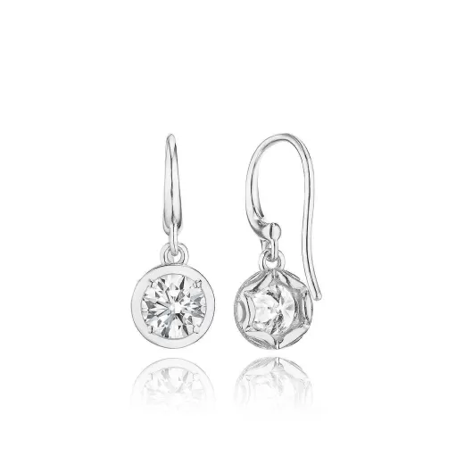 Cheap Tacori Diamond French Wire Earring - 1Ct 18Kt White Gold