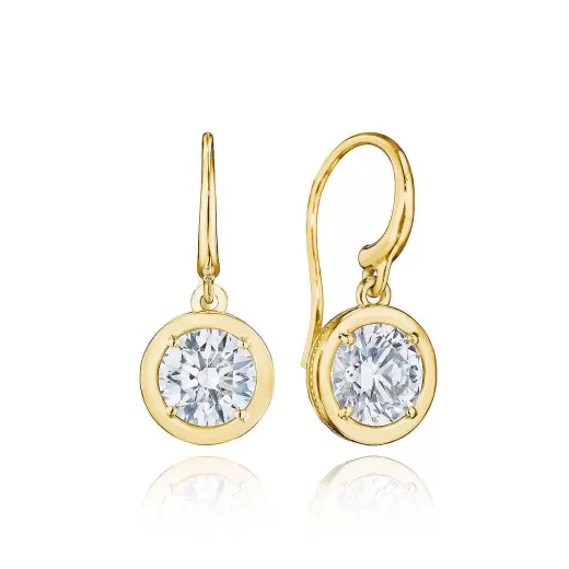 Discount Tacori Diamond French Wire Earring - 2.08Ct 18Kt Yellow Gold