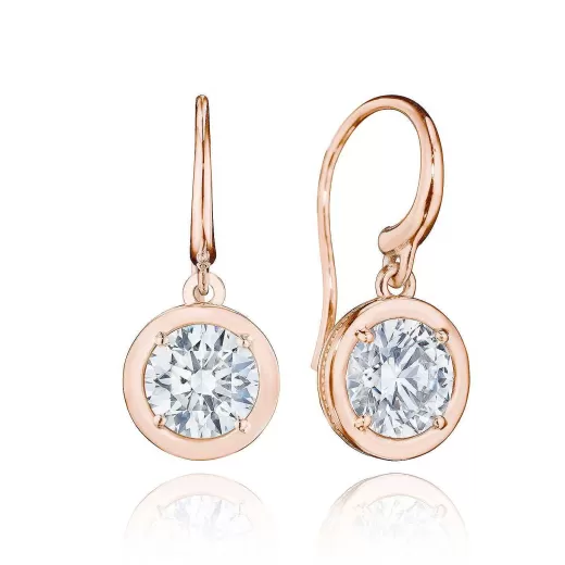 Online Tacori Diamond French Wire Earring - 3.08Ct 18Kt Rose Gold