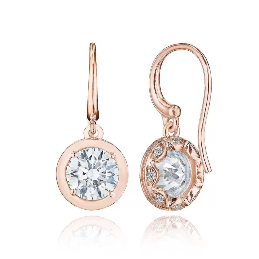 Online Tacori Diamond French Wire Earring - 3.08Ct 18Kt Rose Gold