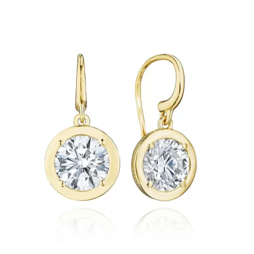 Flash Sale Tacori Diamond French Wire Earring - 4.08Ct 18Kt Yellow Gold