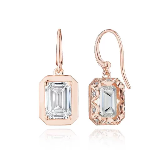 Hot Tacori Diamond French Wire Earring - 4.1Ct 18Kt Rose Gold