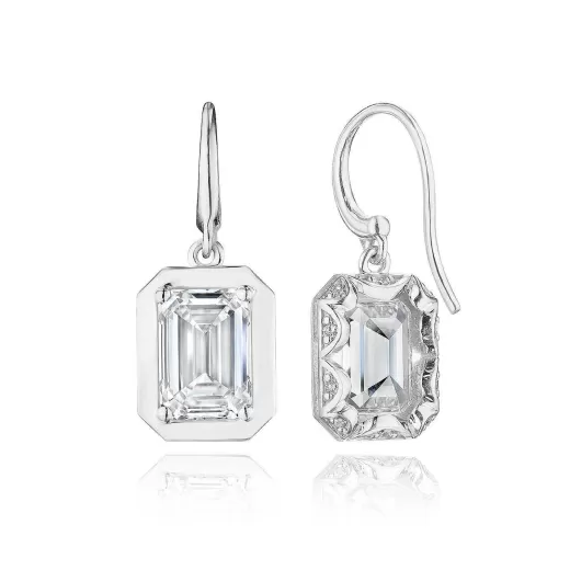 Store Tacori Diamond French Wire Earring - 4.1Ct 18Kt White Gold