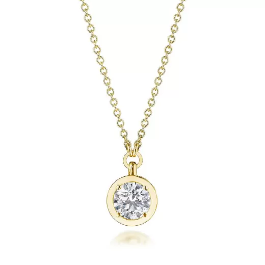 Cheap Tacori Diamond Necklace - 0.5Ct 18Kt Yellow Gold