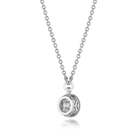 Online Tacori Diamond Necklace - 0.5Ct 18Kt White Gold