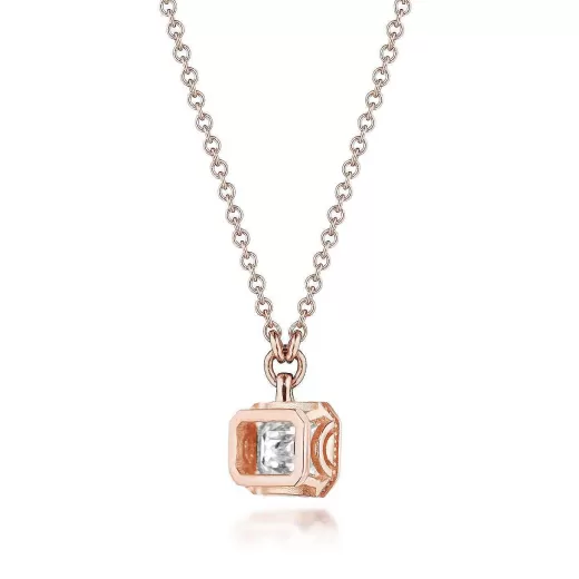 Shop Tacori Diamond Necklace - 0.75Ct 18Kt Rose Gold