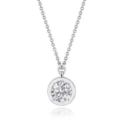 Cheap Tacori Diamond Necklace - 1Ct 18Kt White Gold