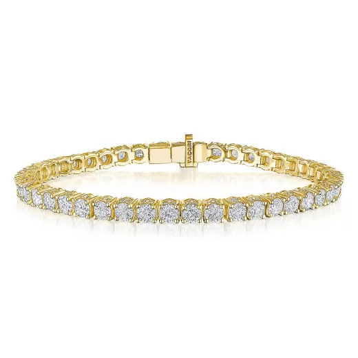 Store Tacori Diamond Tennis Bracelet 18Kt Yellow Gold