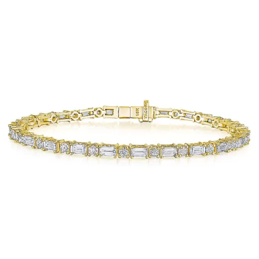 Store Tacori Diamond Tennis Bracelet 18Kt Yellow Gold