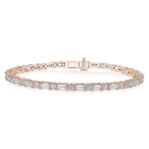 Outlet Tacori Diamond Tennis Bracelet 18Kt Rose Gold