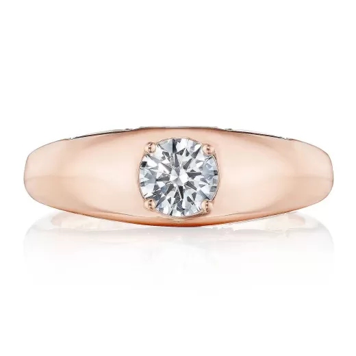 Hot Tacori Domed Diamond Ring - 0.52Ct 18Kt Rose Gold