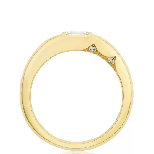 Fashion Tacori Domed Diamond Ring - 0.52Ct 18Kt Yellow Gold