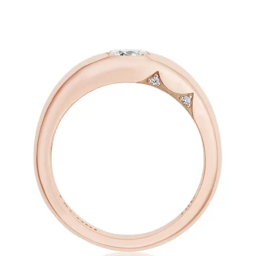 Hot Tacori Domed Diamond Ring - 0.52Ct 18Kt Rose Gold