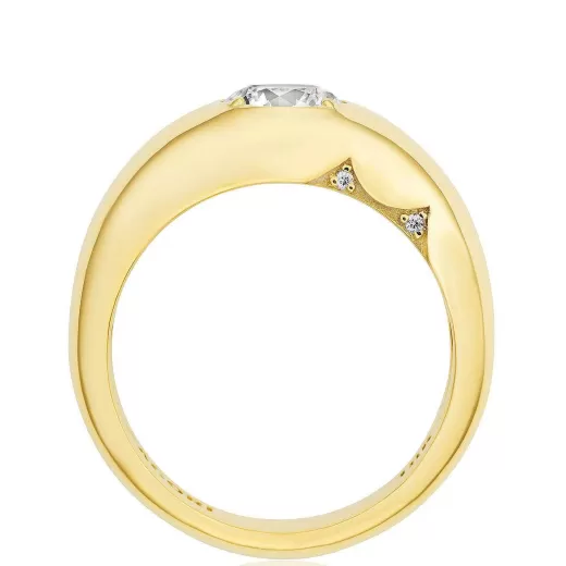 Hot Tacori Domed Diamond Ring - 1.02Ct 18Kt Yellow Gold