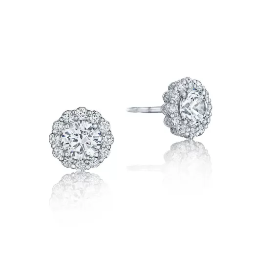 Cheap Tacori Full Bloom Diamond Stud Earrings