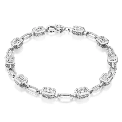 New Tacori Lab Grown Diamond Bracelet 18Kt White Gold