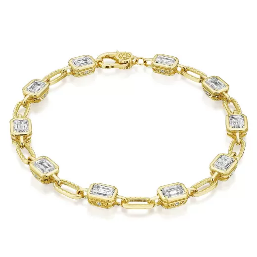 Cheap Tacori Lab Grown Diamond Bracelet 18Kt Yellow Gold