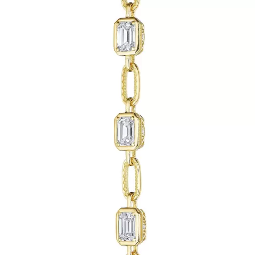 Cheap Tacori Lab Grown Diamond Bracelet 18Kt Yellow Gold