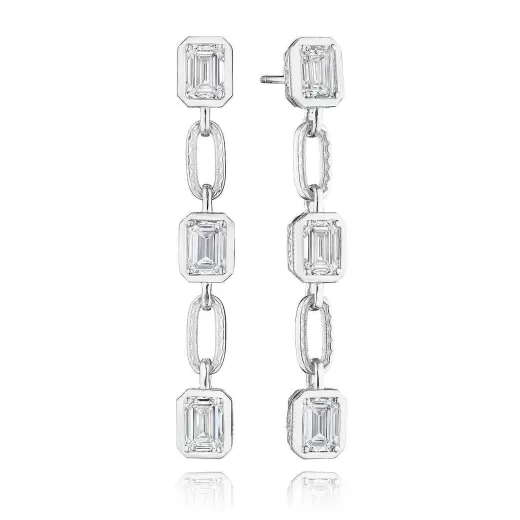 Store Tacori Lab Grown Diamond Drop Earring 18Kt White Gold