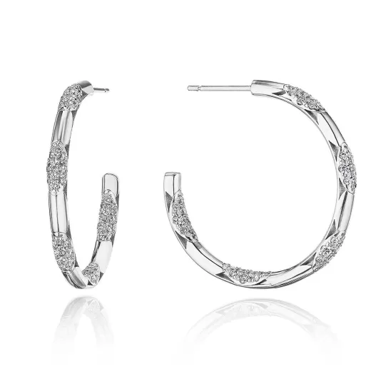 Flash Sale Tacori Large Hoop - 34Mm 18Kt White Gold