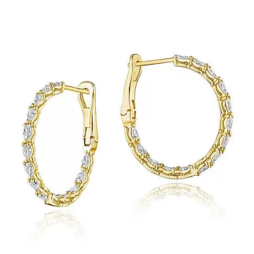 Discount Tacori Large Hoop Earrings In 18K Yellow Gold 18Kt Yellow Gold