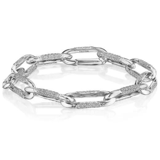 Best Sale Tacori Large Link Bracelet 18Kt White Gold