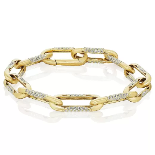 Discount Tacori Large Link Bracelet 18Kt Yellow Gold