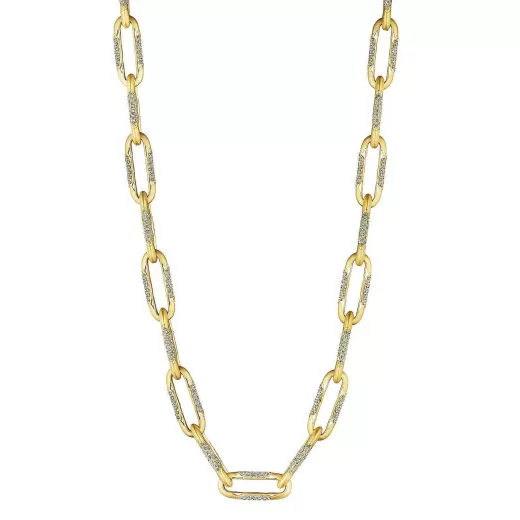 Best Tacori Large Link Necklace 18Kt Yellow Gold