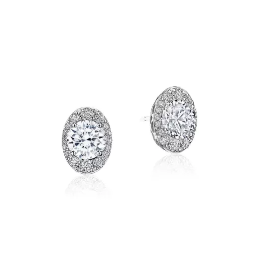 Outlet Tacori Oval Bloom Diamond Earring