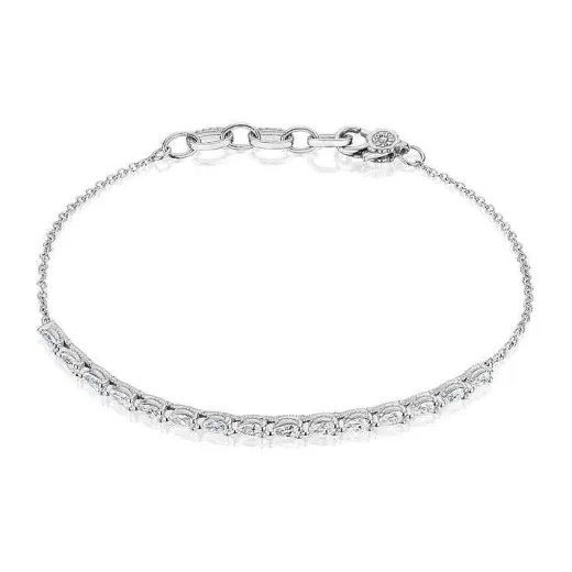 Online Tacori Pear Diamond Bracelet In 18K White Gold 18Kt White Gold