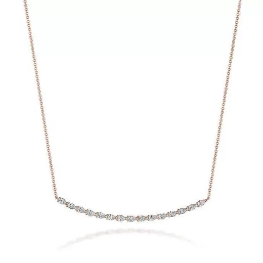 Cheap Tacori Pear Diamond Necklace In 18K Rose Gold 18Kt Rose Gold