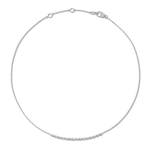 Hot Tacori Pear Diamond Necklace In 18K White Gold 18Kt White Gold